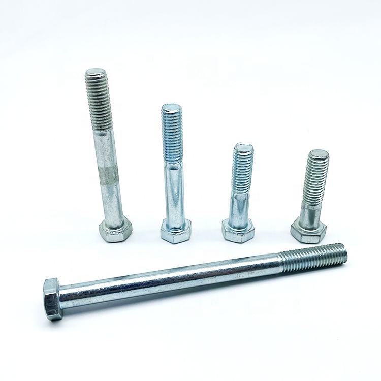 Fastener manufacturer Din931 M6 M10 M14 hex bolt 12.9 8.8 ISO 4017 construction hardware hex head bolt